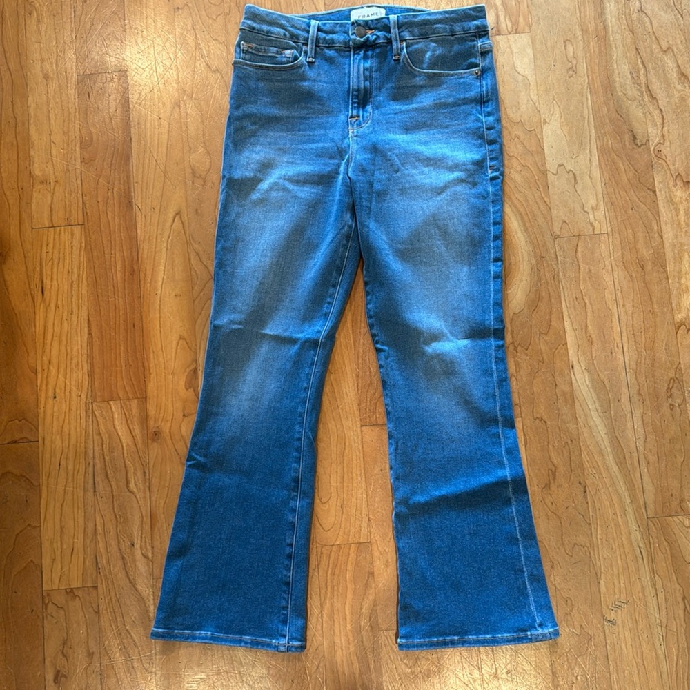 Frame Denim in “Le Crop Mini Bootcut”